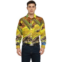 Blue Bird-1-2 Men s Long Sleeve Pocket Shirt 