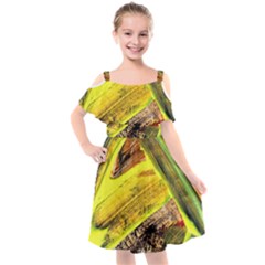 Blue Bird-1-2 Kids  Cut Out Shoulders Chiffon Dress by bestdesignintheworld