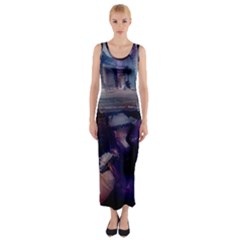 Fog-1-1 Fitted Maxi Dress by bestdesignintheworld