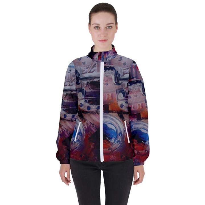 Fog-1-2 Women s High Neck Windbreaker