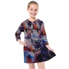 Fog-1-2 Kids  Quarter Sleeve Shirt Dress by bestdesignintheworld