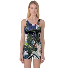 Snow In A City-1-1 One Piece Boyleg Swimsuit