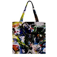 Snow In A City-1-1 Zipper Grocery Tote Bag