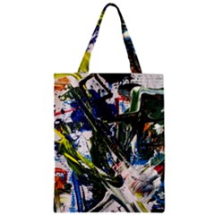 Snow In A City-1-1 Zipper Classic Tote Bag