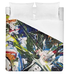 Snow In A City-1-1 Duvet Cover (Queen Size)