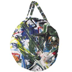 Snow In A City-1-1 Giant Round Zipper Tote