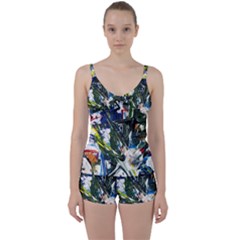 Snow In A City-1-1 Tie Front Two Piece Tankini