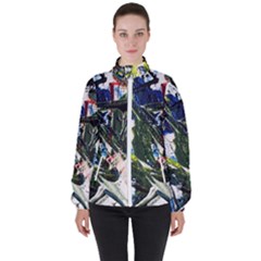 Snow In A City-1-1 Women s High Neck Windbreaker