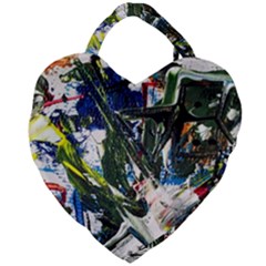 Snow In A City-1-1 Giant Heart Shaped Tote