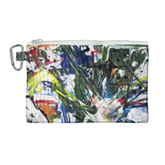 Snow In A City-1-1 Canvas Cosmetic Bag (Large)