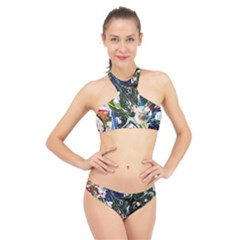 Snow In A City-1-1 High Neck Bikini Set