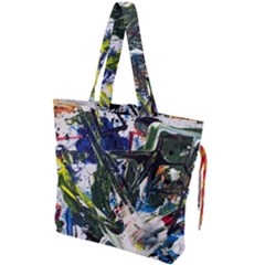 Snow In A City-1-1 Drawstring Tote Bag