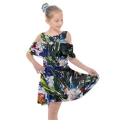 Snow In A City-1-1 Kids  Shoulder Cutout Chiffon Dress