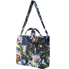 Snow In A City-1-1 Square Shoulder Tote Bag