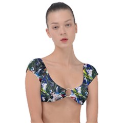 Snow In A City-1-1 Cap Sleeve Ring Bikini Top