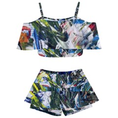 Snow In A City-1-1 Kids  Off Shoulder Skirt Bikini