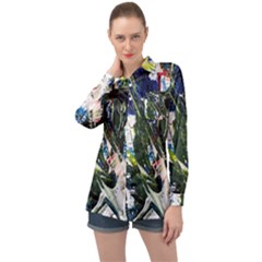 Snow In A City-1-1 Long Sleeve Satin Shirt