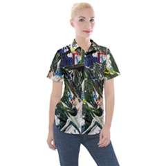 Snow In A City-1-1 Women s Short Sleeve Pocket Shirt