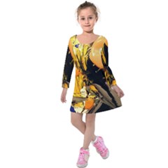 Before The Easter-1-1 Kids  Long Sleeve Velvet Dress