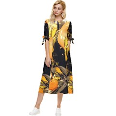 Before The Easter-1-1 Bow Sleeve Chiffon Midi Dress