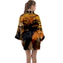 Before The Easter-1-2 Long Sleeve Satin Kimono View2