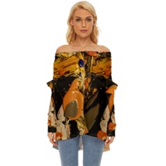 Before The Easter-1-2 Off Shoulder Chiffon Pocket Shirt