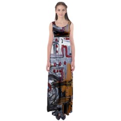 Trip In A Woods-1-1 Empire Waist Maxi Dress by bestdesignintheworld