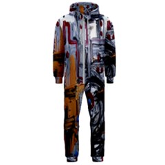 Trip In A Woods-1-1 Hooded Jumpsuit (men) 