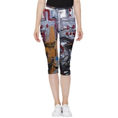 Trip In A Woods-1-1 Inside Out Lightweight Velour Capri Leggings 