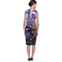 Trip In A Woods-1-1 Sleeveless Velvet Midi Dress View2