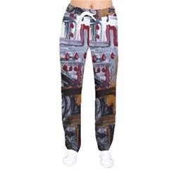 Trip In A Woods-1-1 Women Velvet Drawstring Pants