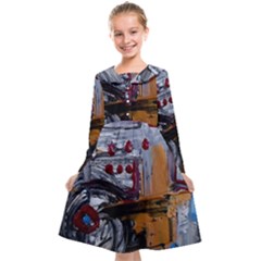 Trip In A Woods-1-1 Kids  Midi Sailor Dress by bestdesignintheworld