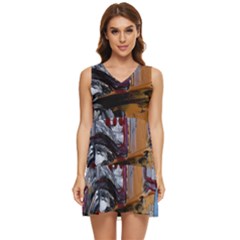 Trip In A Woods-1-1 Tiered Sleeveless Mini Dress