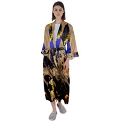 Before The Easter-1-5 Maxi Satin Kimono by bestdesignintheworld