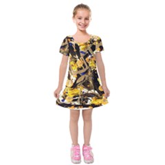 Before The Easter-1-6 Kids  Short Sleeve Velvet Dress