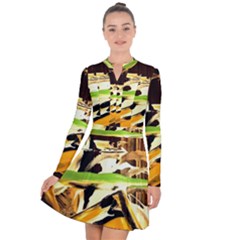 Grasshopper-1-1 Long Sleeve Panel Dress by bestdesignintheworld