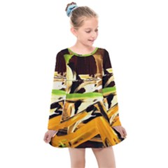 Grasshopper-1-1 Kids  Long Sleeve Dress by bestdesignintheworld