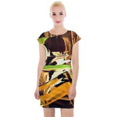 Grasshopper-1-1 Cap Sleeve Bodycon Dress by bestdesignintheworld