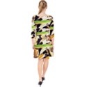 Grasshopper-1-1 Quarter Sleeve Front Wrap Dress View2