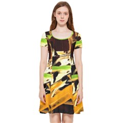 Grasshopper-1-1 Inside Out Cap Sleeve Dress by bestdesignintheworld