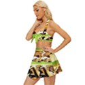 Grasshopper-1-1 Vintage Style Bikini Top and Skirt Set  View2