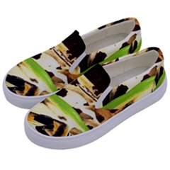 Grasshopper-1-1 Kids  Canvas Slip Ons by bestdesignintheworld