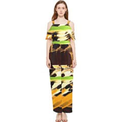 Grasshopper-1-1 Draped Sleeveless Chiffon Jumpsuit