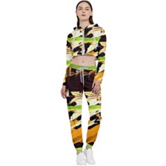 Grasshopper-1-1 Cropped Zip Up Lounge Set by bestdesignintheworld