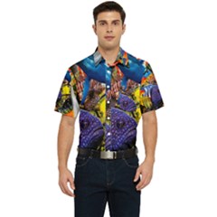 The Life Aquatic Men s Short Sleeve Pocket Shirt 