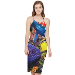 The Life Aquatic Bodycon Cross Back Summer Dress