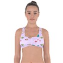 Marine Fish Multicolored On A Pink Background Got No Strings Sports Bra View1