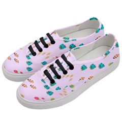 Marine Fish Multicolored On A Pink Background Women s Classic Low Top Sneakers by SychEva