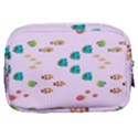 Marine Fish Multicolored On A Pink Background Make Up Pouch (Small) View2