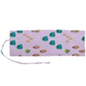 Marine Fish Multicolored On A Pink Background Roll Up Canvas Pencil Holder (M) View1